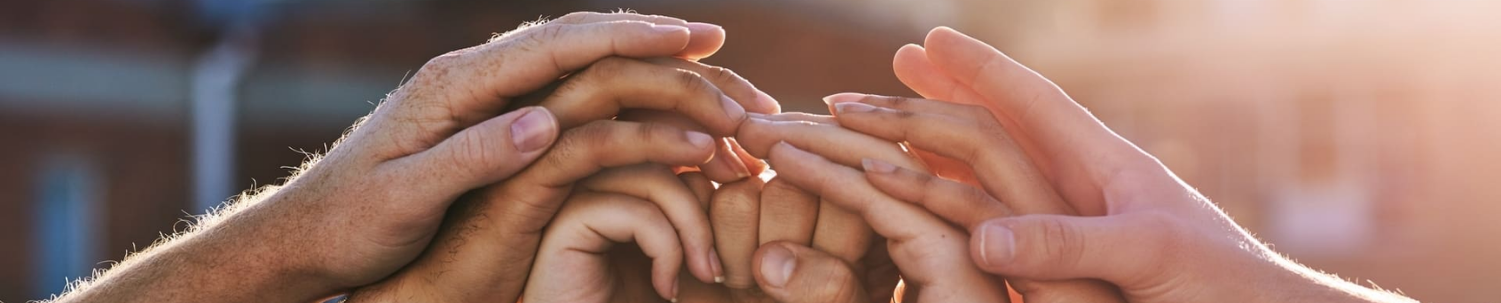 Hands together